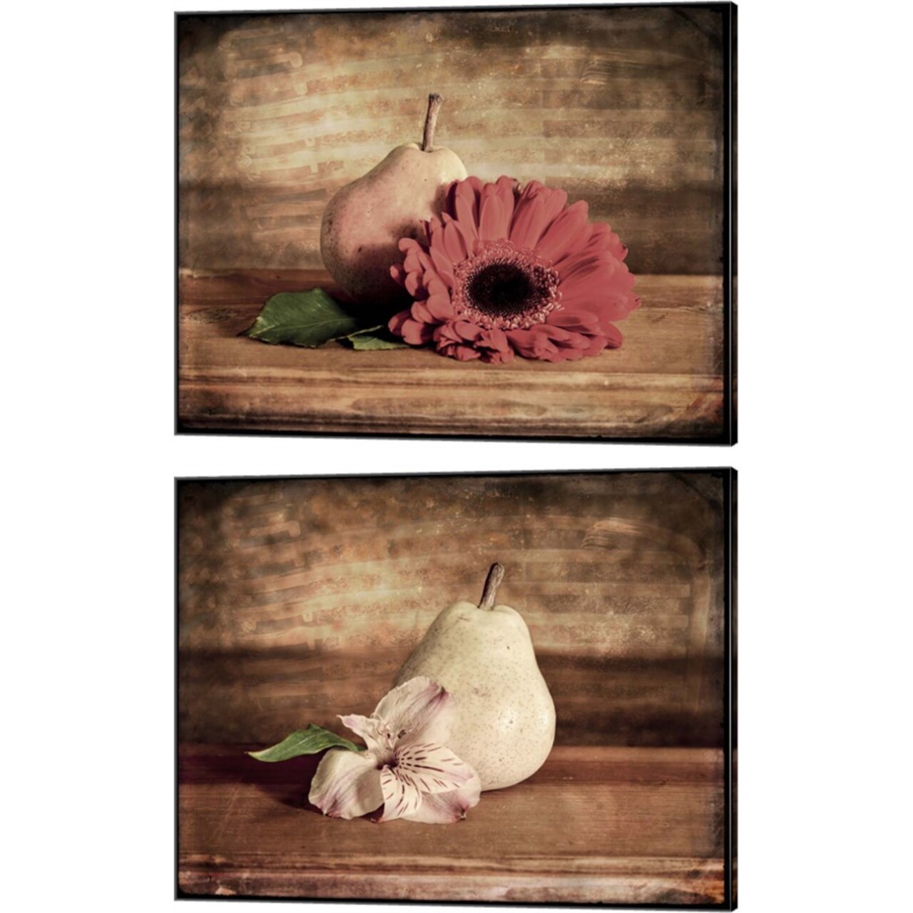 Kitchen Pear by LightBoxJournal 15" x 12" Canvas Wall Art (Set of 2)